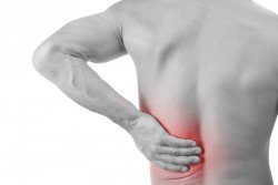 man with back pain